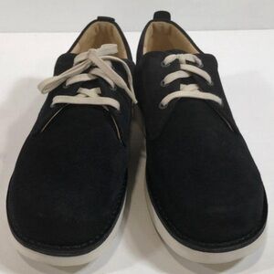 Men's Samuel Hubbard Free Black Suede Lace-Up Shoes Size 12M